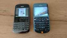Dwa telefony nokia c3 I nokia e5 z kodem i z brakiem przycisku
