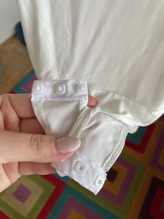 Cienkie białe body na ramiączkach stringi Flounce Club XL L 40 42