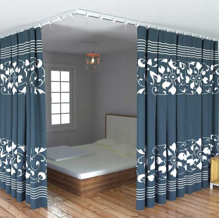 Elastyczny karnisz szyna do zasłon firan  kolor  czarny  3 metry