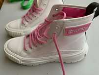 Sapatilhas da louis vuitton pink high top sneakers