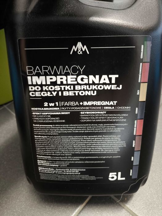 Impregnat do kostki, kamienia, palisady, betonu