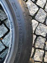 Opony letnie 225/45 R17 komplet (4szt.) używane