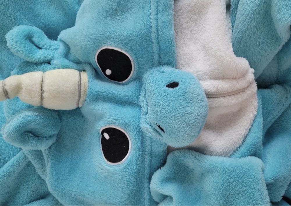 pidżama jednorożec unicorn  jednoczęściowa