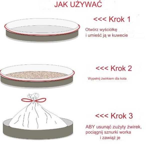 Mocny Wkład Worek do średnich i dużych kuwet 20 szt. dla kota