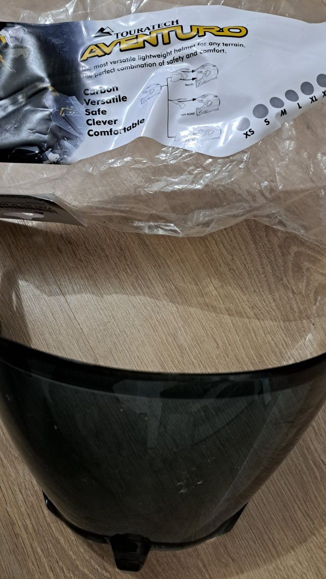 Touratech L 59-60cm aventuro carbon, niska waga! Kask adv enduro
