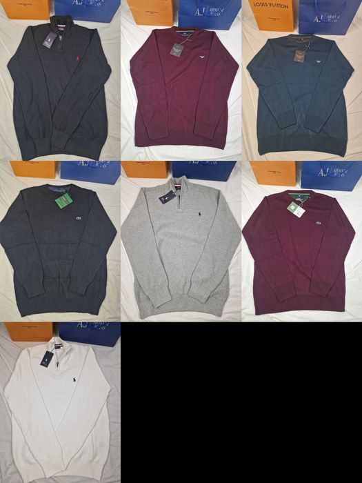 Sweterki męskie rozpinany Ralph Lauren nowość armani lacoste bawełna