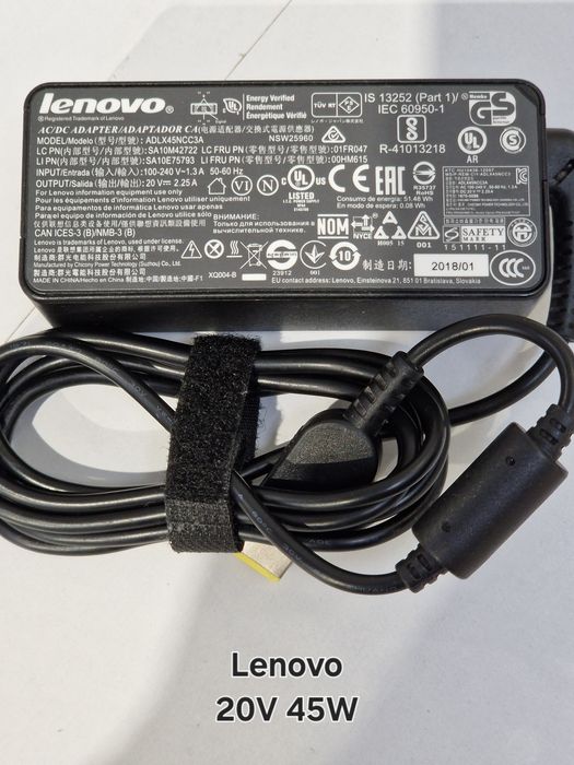 Carregador Lenovo 20V - 45W