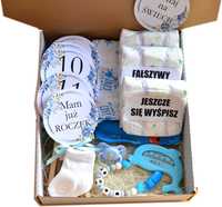 Super DUŻY Box Prezentowy dla chłopczyka na BABY SHOWER