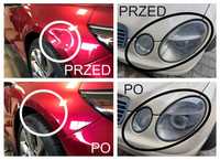 Usuwanie wgnieceń bez lakierowania PDR, Renowacja kloszy lamp samochód