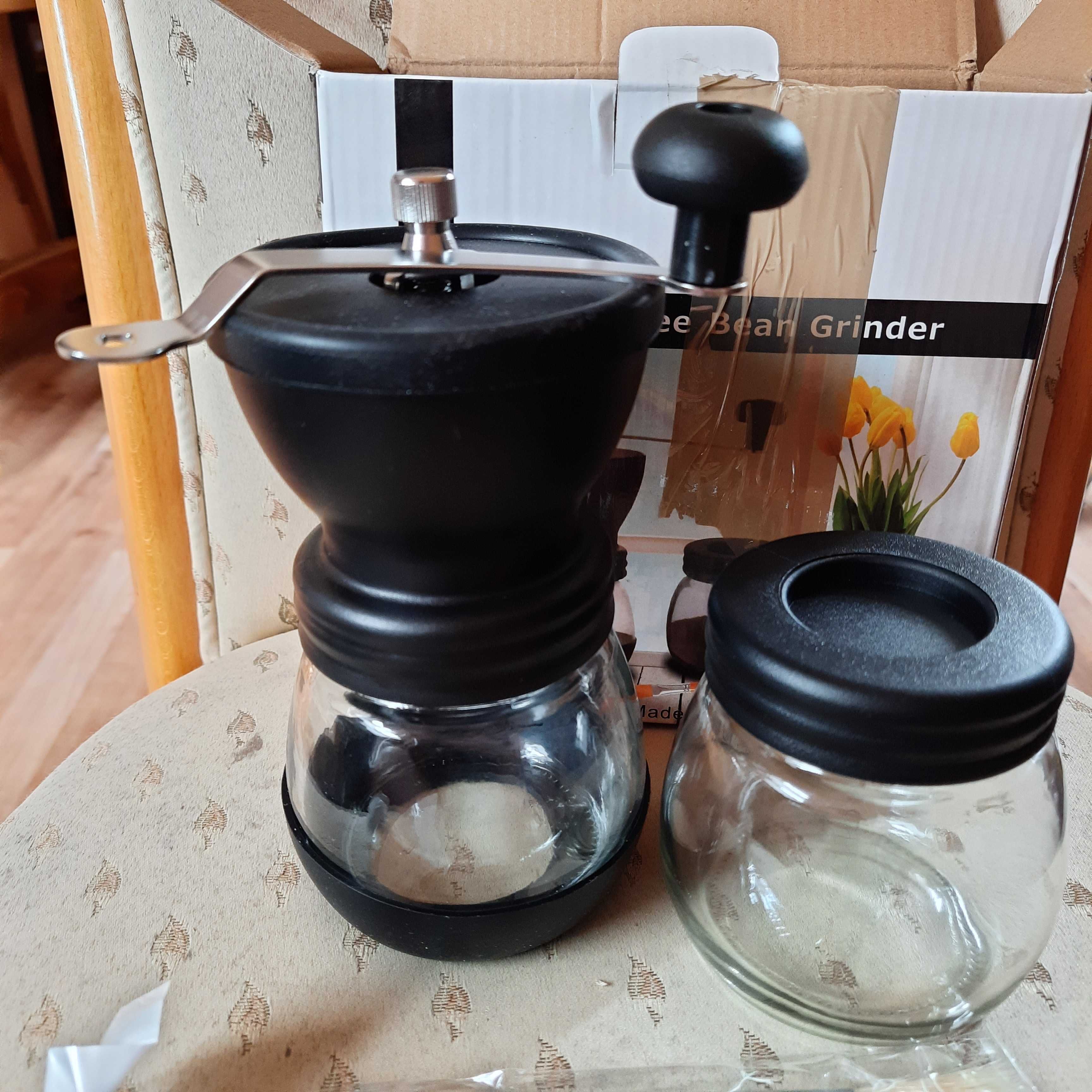 Ręczny młynek do mielenia kawy Ceramiczny Słoik na przechowywanie