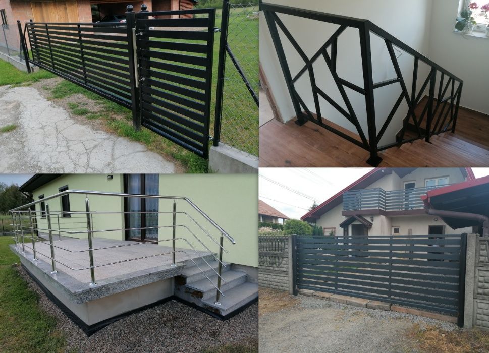 Balustrady, Bramy, Schody, Pergole, Ogrodzenia, spawanie Aluminium itp