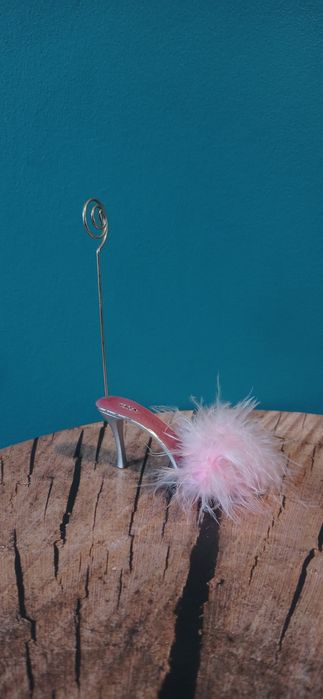 Szpilka pantofelek bucik stojak na zdjęcie ozdoba