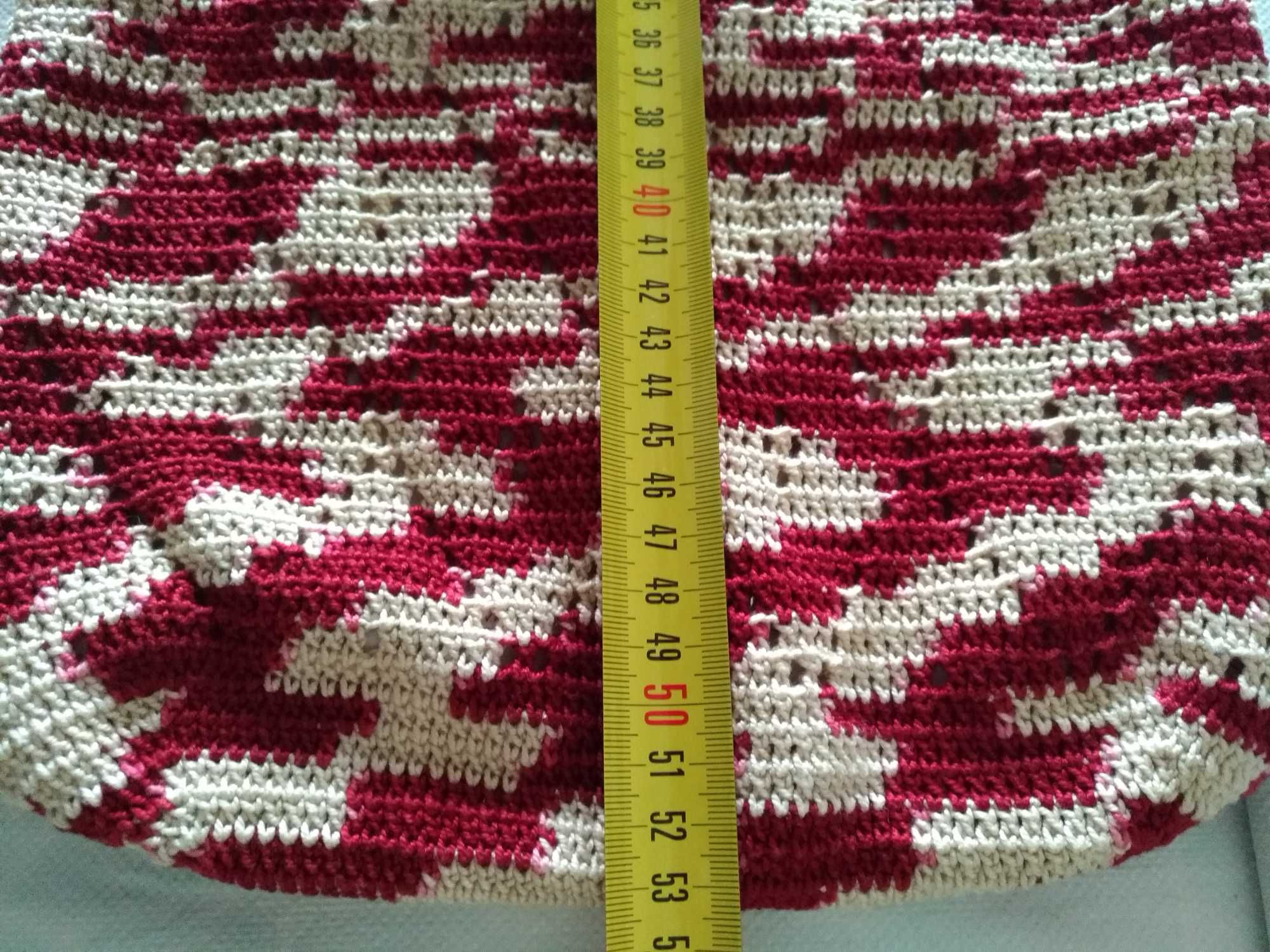bolsa de crochet, 100% algodão , original, único .