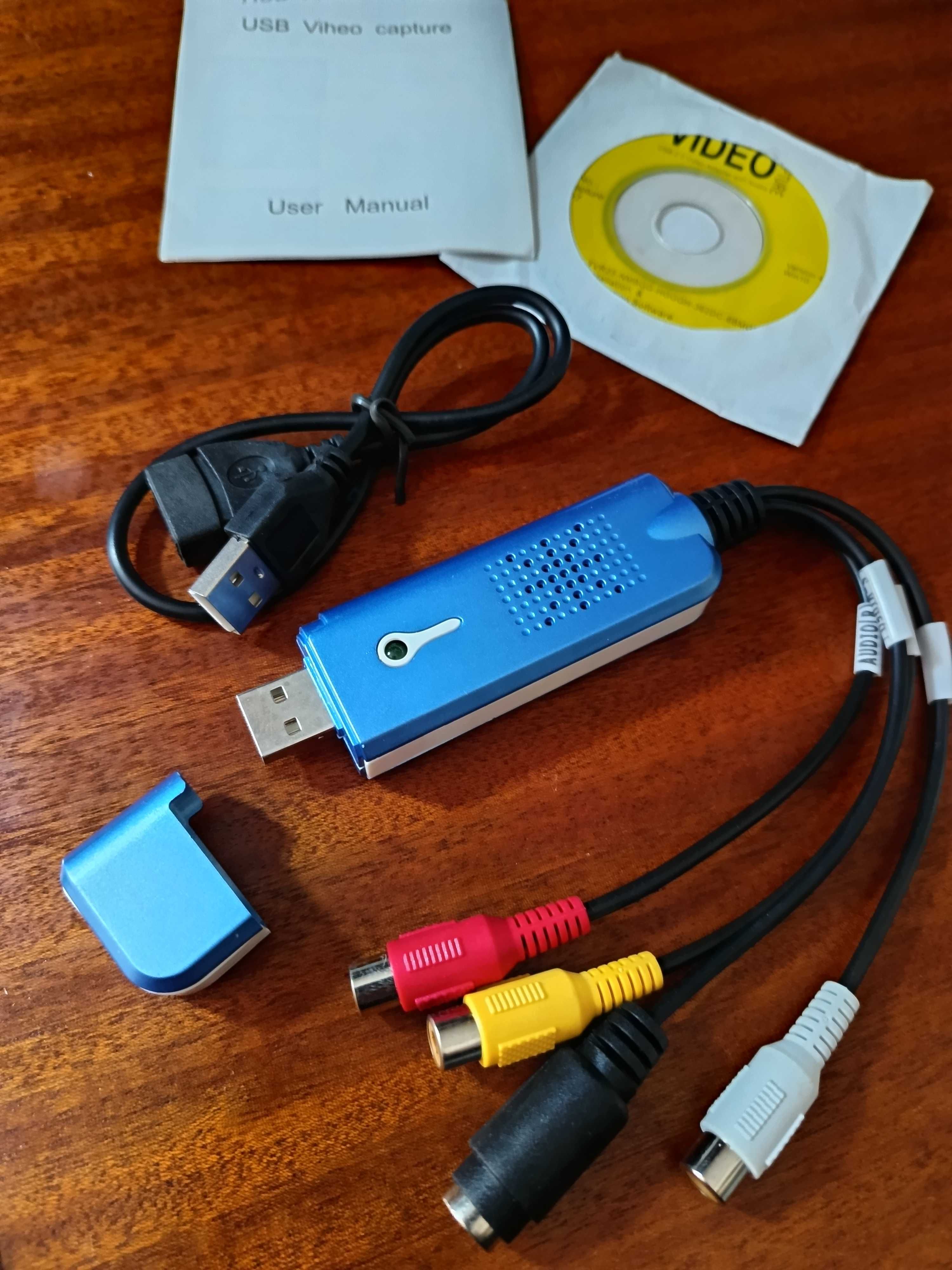 Pen USB captura vídeo e áudio