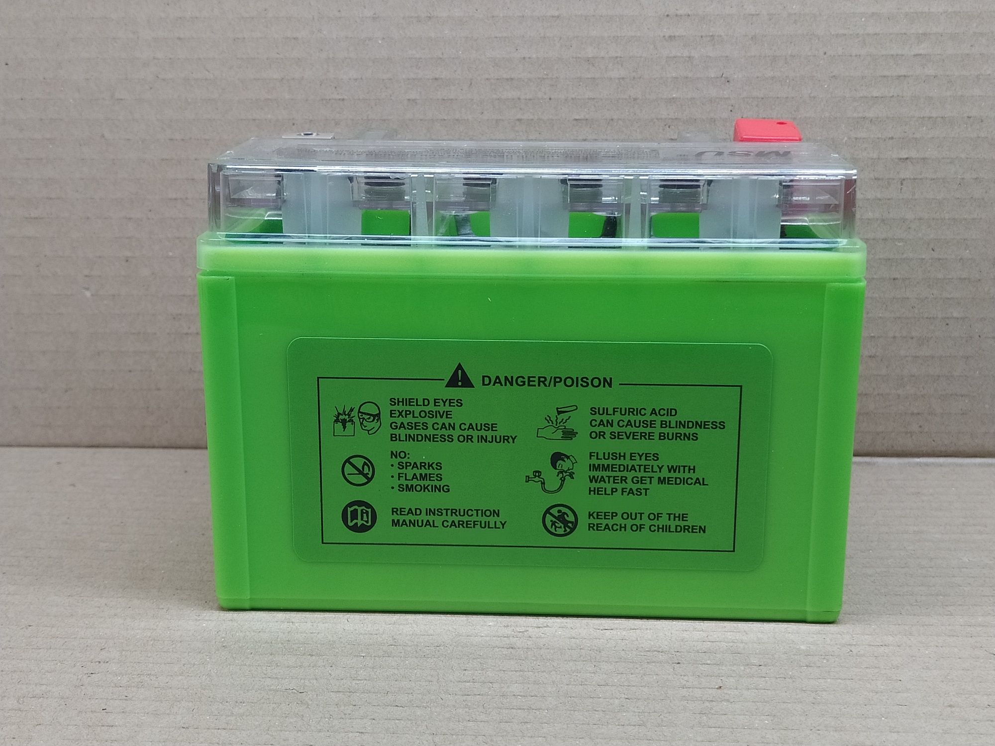 Аккумулятор мото АКБ GEL 12V 9A, 150-87-107mm YTX9А-BS "MSU" (2025)