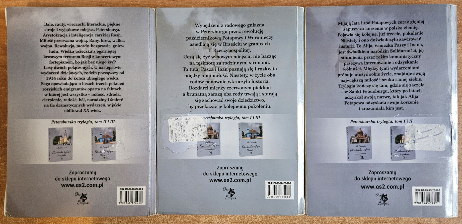 Petersburska trylogia 1-2-3 pokolenie- Alla Chrzanowska