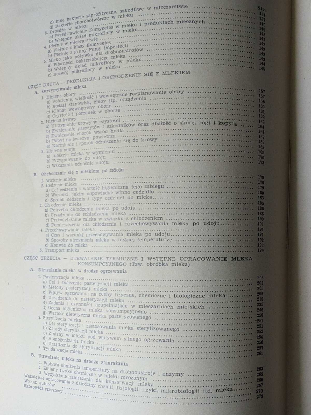 Chemia i higiena mleka E. Pijanowski, książka z 1948 roku