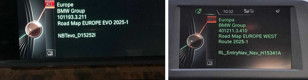 Mapas BMW Mini Evo 2025-1 Europa ID4 ou ROUTE 2025 Europa