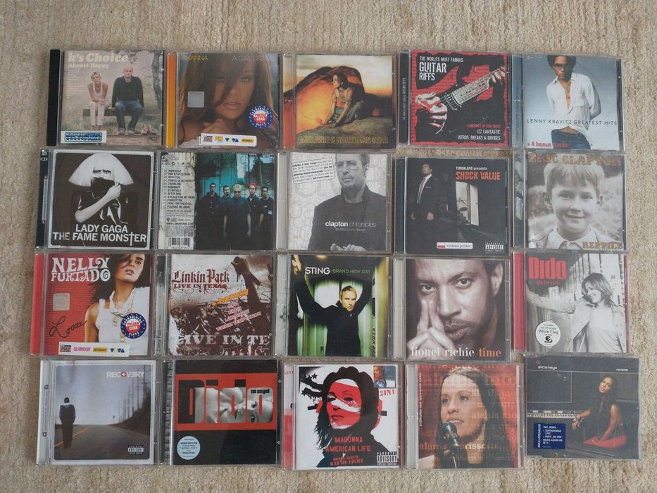 Płyty CD z muzyką zagraniczni wykonawcy 20 sztuk