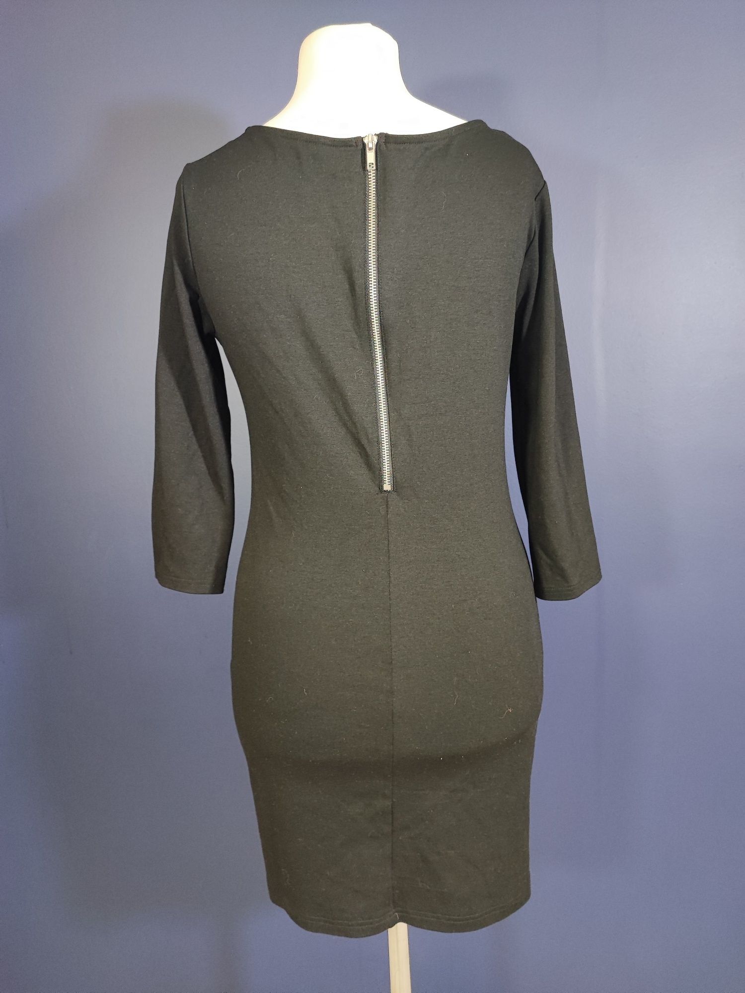 3492. H&M czarna sukienka biurowa 42 XL