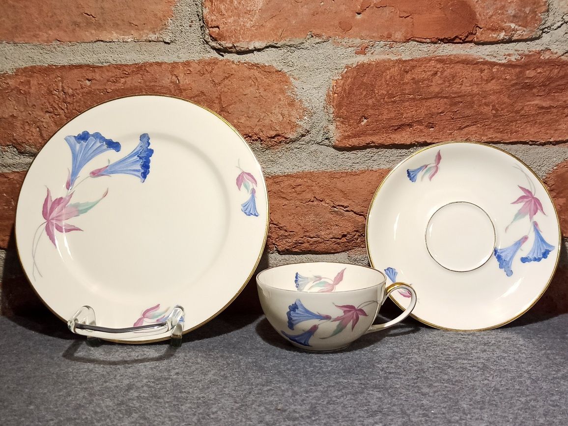 Porcelana Rosenthal KRONACH Else TRIO Elphenbei Goryczka Niebieska