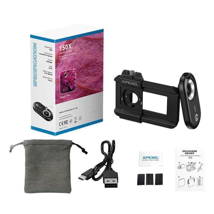 Obiektyw Do Telefonu 150X Apexel Apl-Ms150