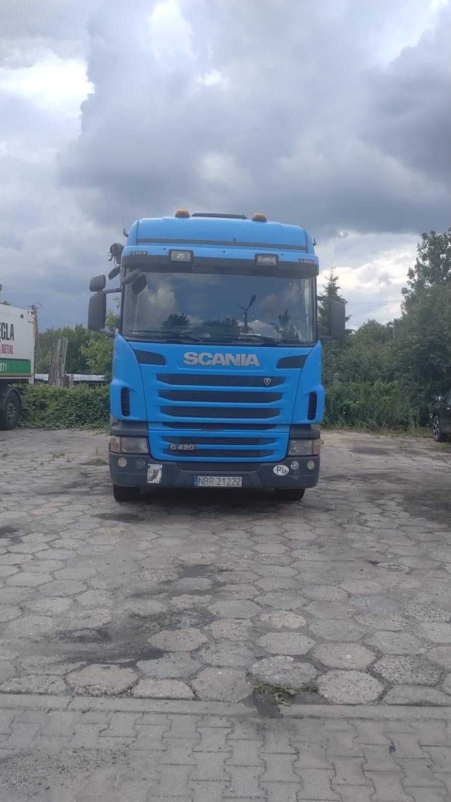 Zestaw ciągnik Scania G420 z wywrotką InterCars 42m3