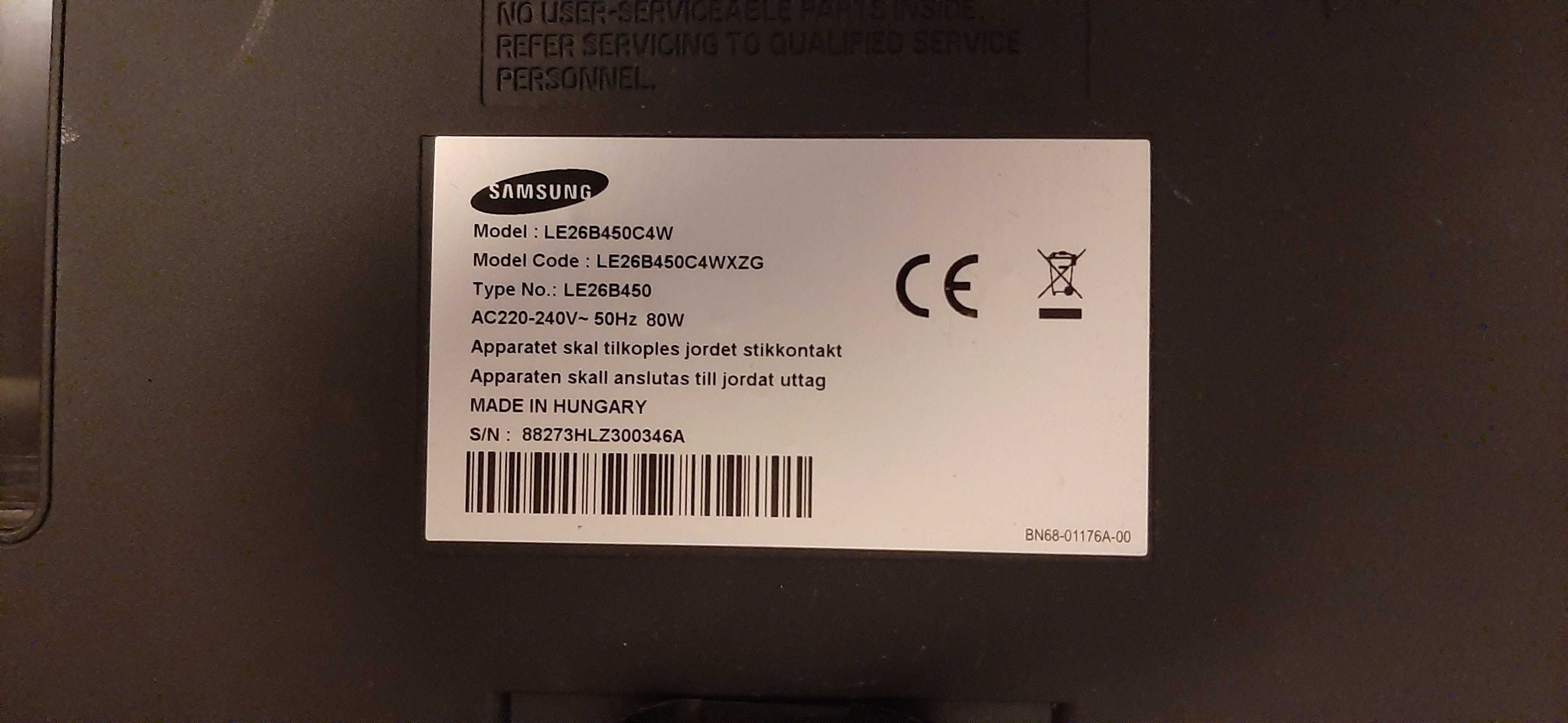Telewizor Samsung 26 cali LE26B450C4W LCD