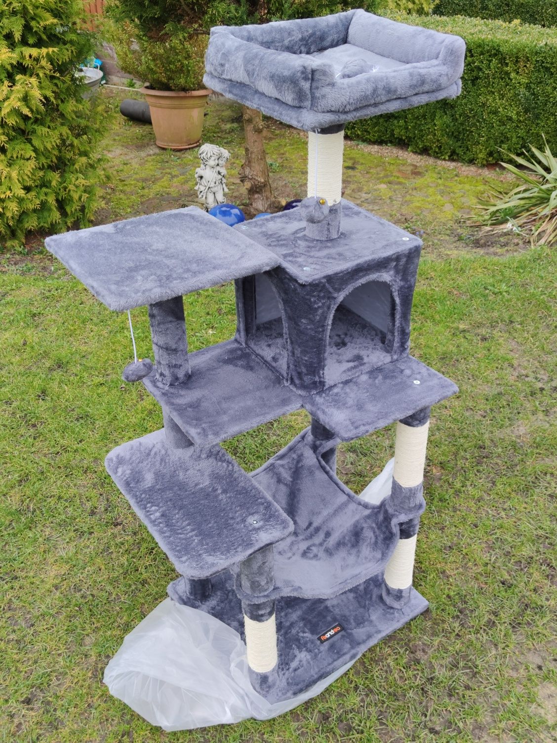 Drapak dla kota wielopoziomowy huśtawka domek platforma legowisko