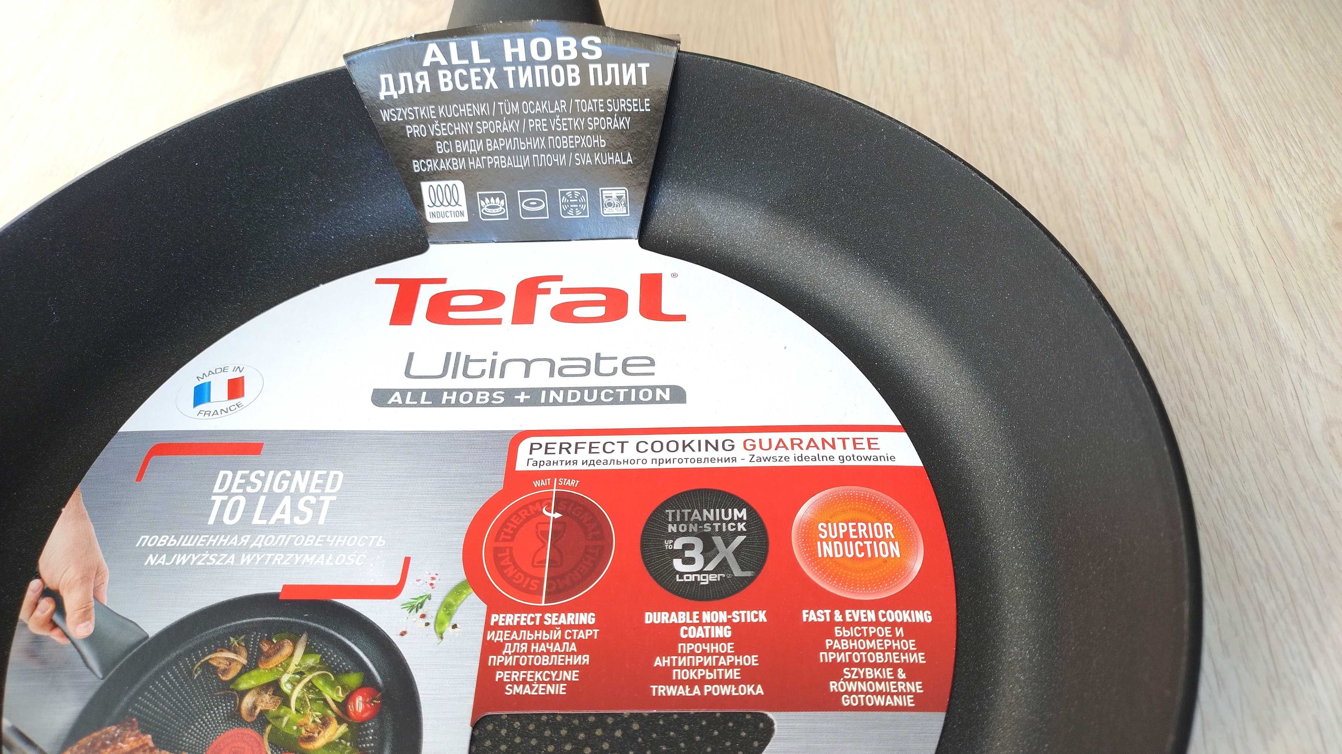 Nowa tytanowa patelnia TEFAL Ultimate 24 cm indukcja
