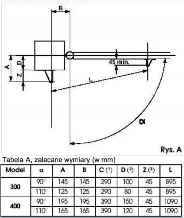 FAAC 414 Alfa Standard - zestaw do bramy skrzydłowej do 3m