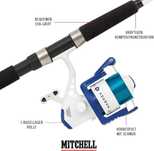 Mitchell Neuron Dorade wędka kołowrotek 210 cm ciężar wyrzutu 60-120 g