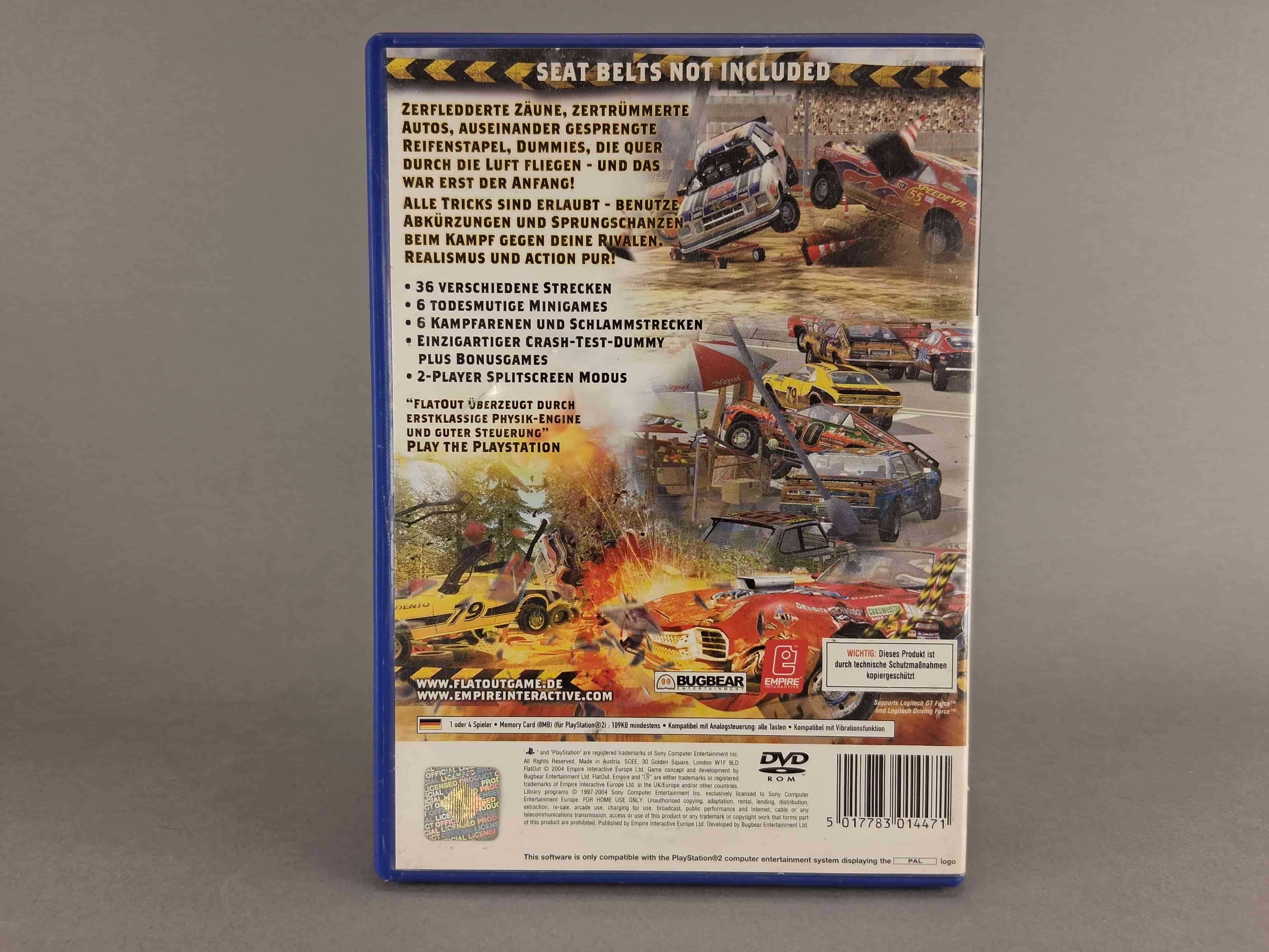 N029 Gra PS2 FlatOut PlayStation 2 Kompletna