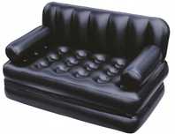 Sofa dmuchana Materac dwuosobowy Bestway 152 x 188 x 64 cm czarny