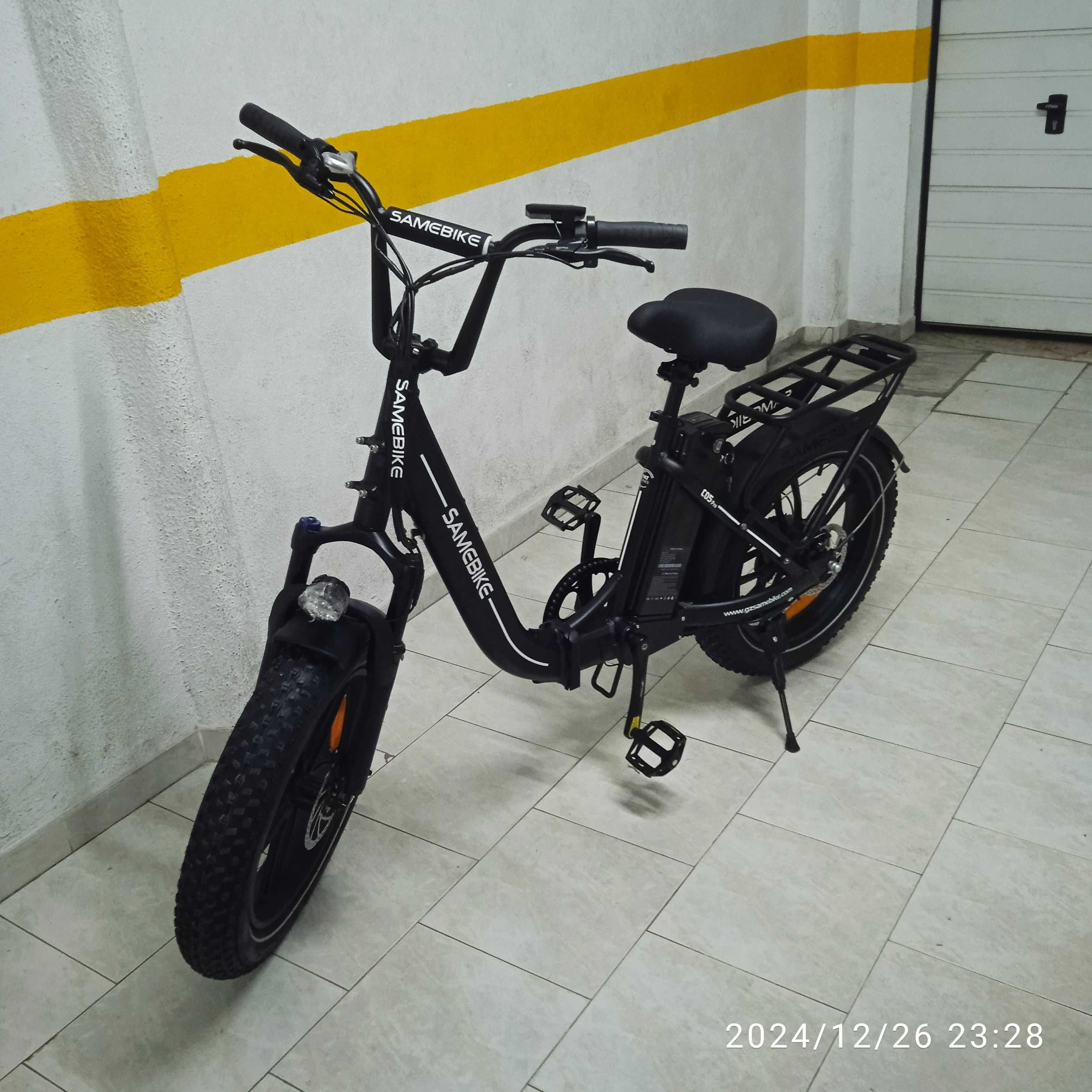 Bicicleta eletrica. Dobrável. Nova. 0 Km. Com cesto.
