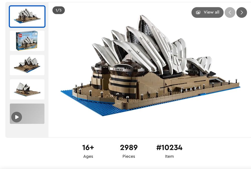 Lego Sydney Opera House™ (10234), novo e selado