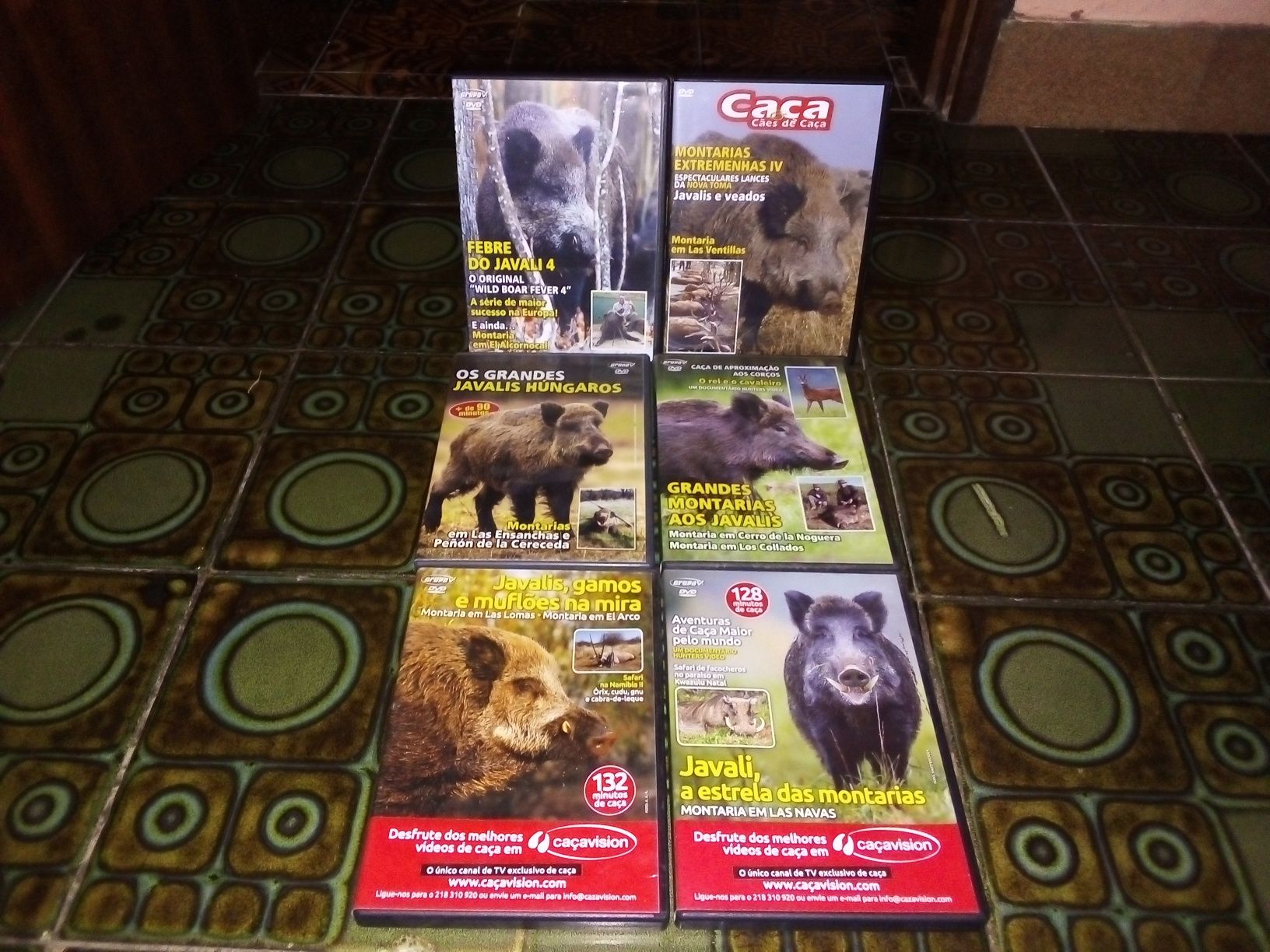 DVD de várias coleções da revista caça e cães de caça