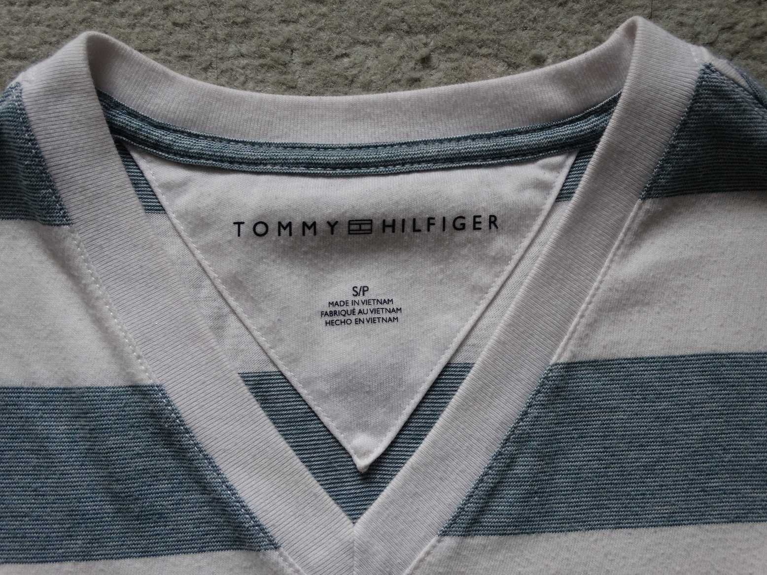 Koszulka Tommy Hilfiger rozmiar w pasy paski t-shirt na lato