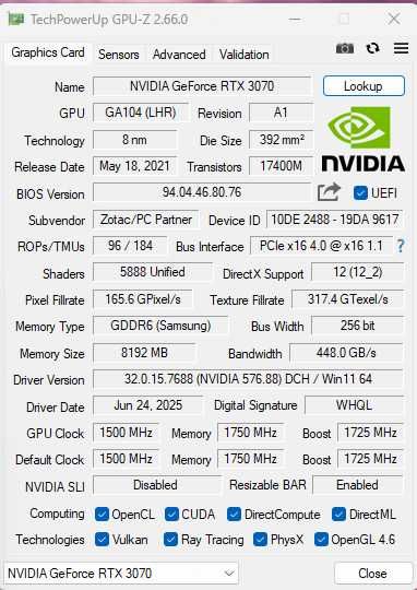 RTX 3070 Zotac Twin Edge 8gb