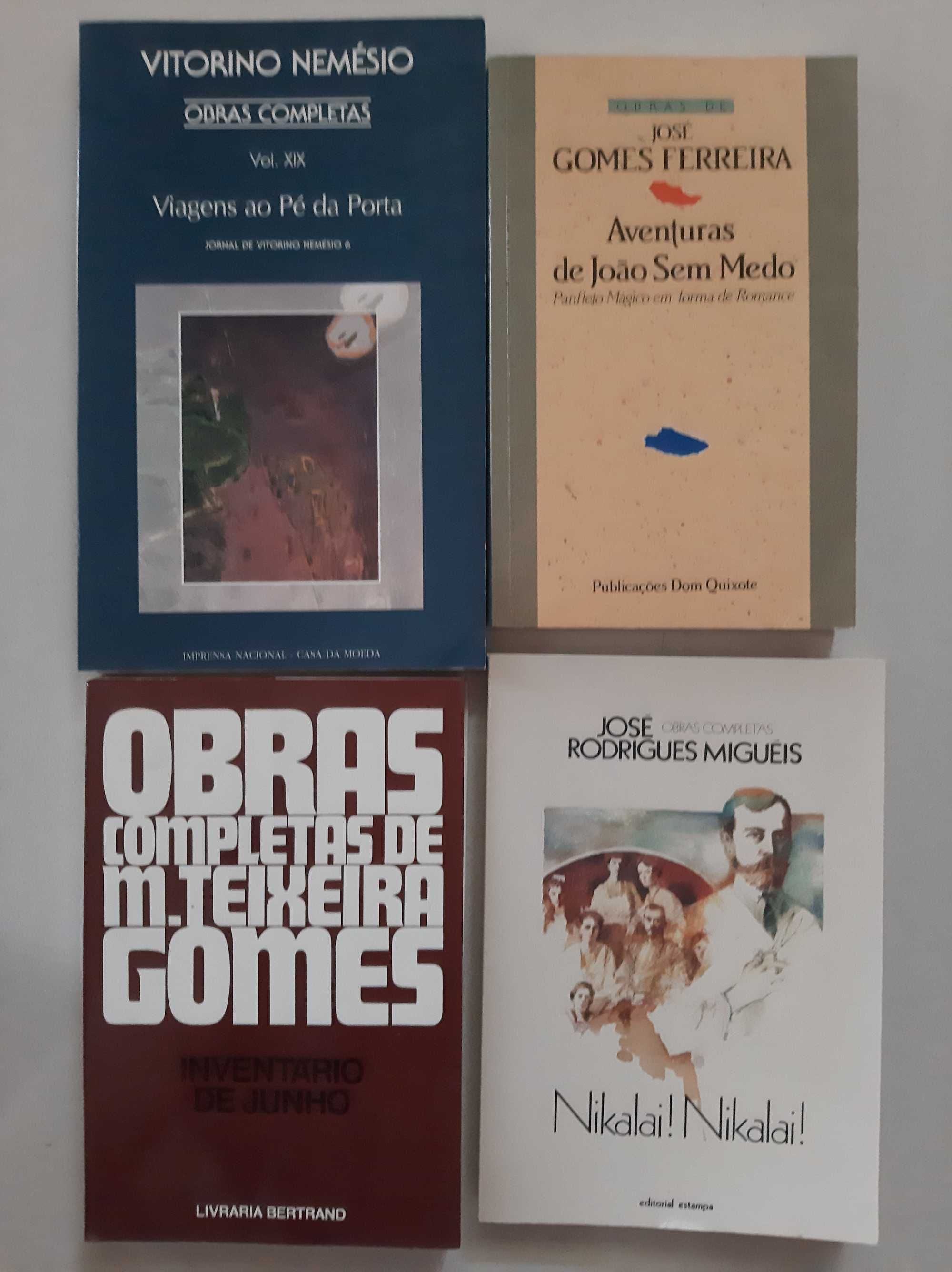 4 livros de literatura portuguesa