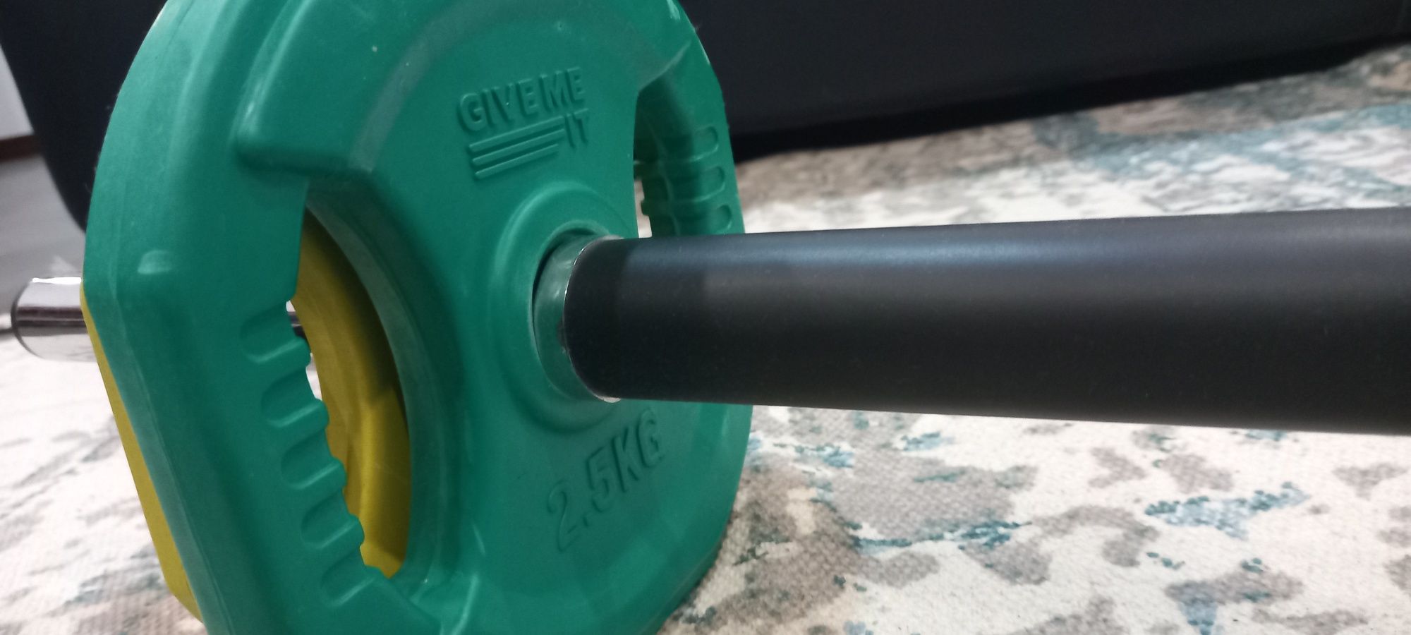 Kit Set Pump - barra com discos musculação