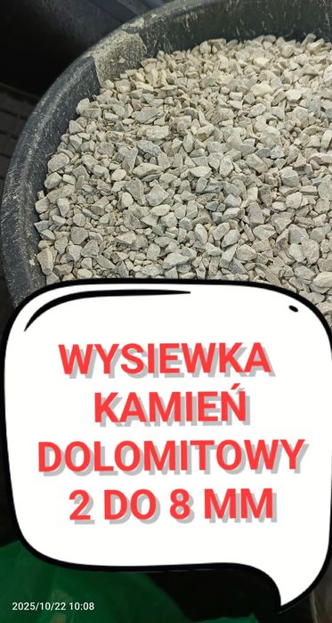 Komin dolomitowy 4 do 31 wysiewka dolomitowa 2 do 8 mm