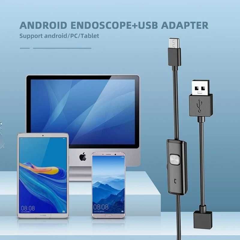 Камера Ендоскоп . (USB, MICRO, TYPE C) 5.5(7) мм довжина 1 м