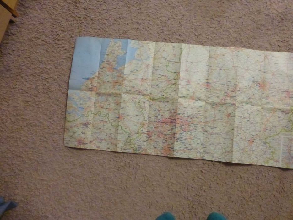Mapa Niemcy Nord rok 1987/88 skala 1:500 000