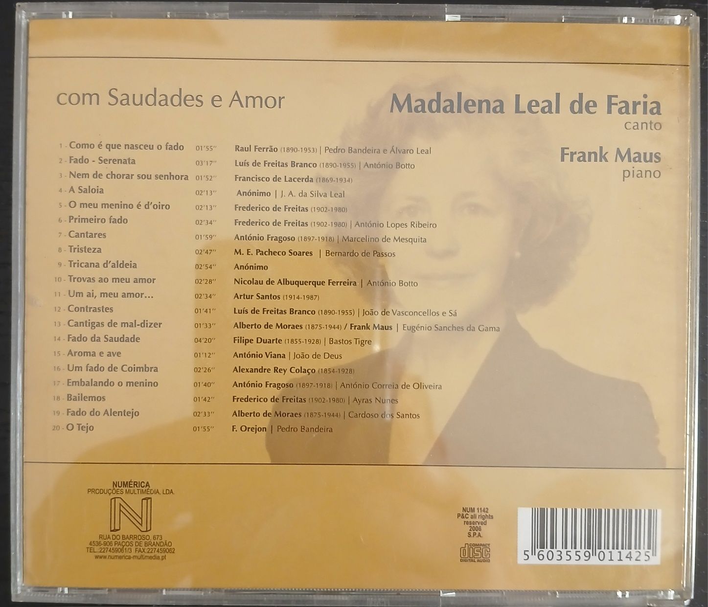 CD Madalena Leal de Faria - Com Saudades e Amor
