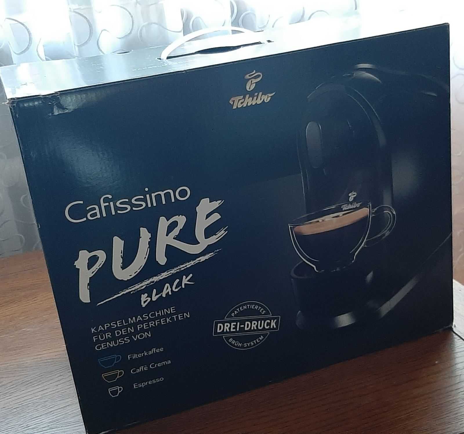 Новая кофеварка капсульная Tchibo Cafissimo Pure Black.