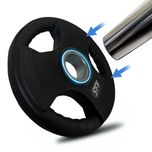 Obciążenie Olimpijskie Krążek 10KG Gumowane 51MM Solidne Talerz