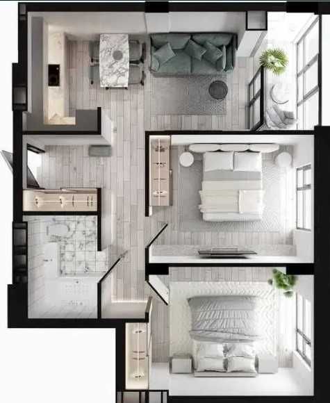 ВЫГОДНО! Продам 2-к квартиру ! ЖК Женева Центр Новострой !