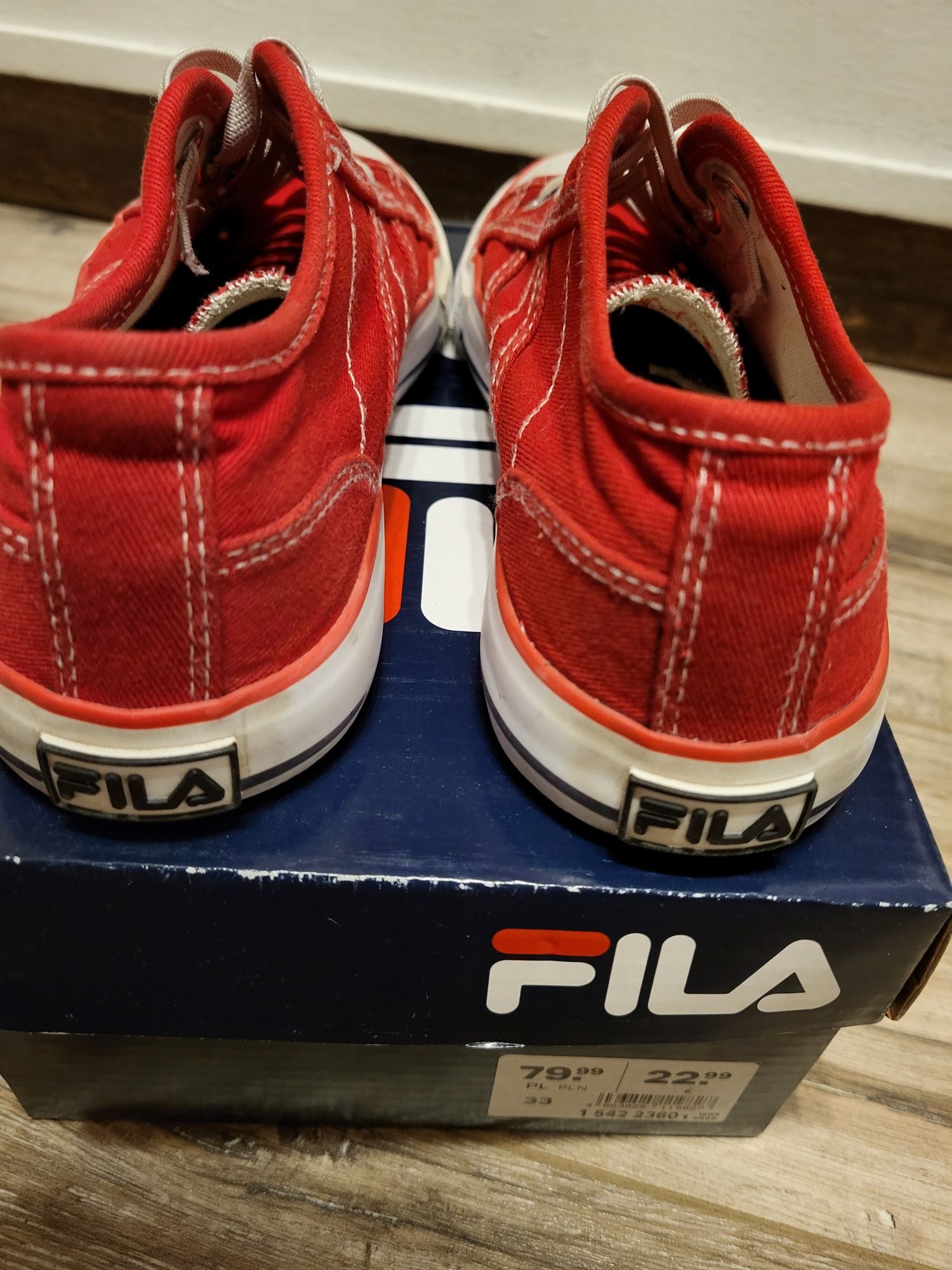 Trampki czerwone FILA rozmiar 33