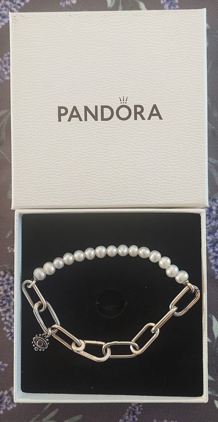 Bransoletka Pandora ME z perłami